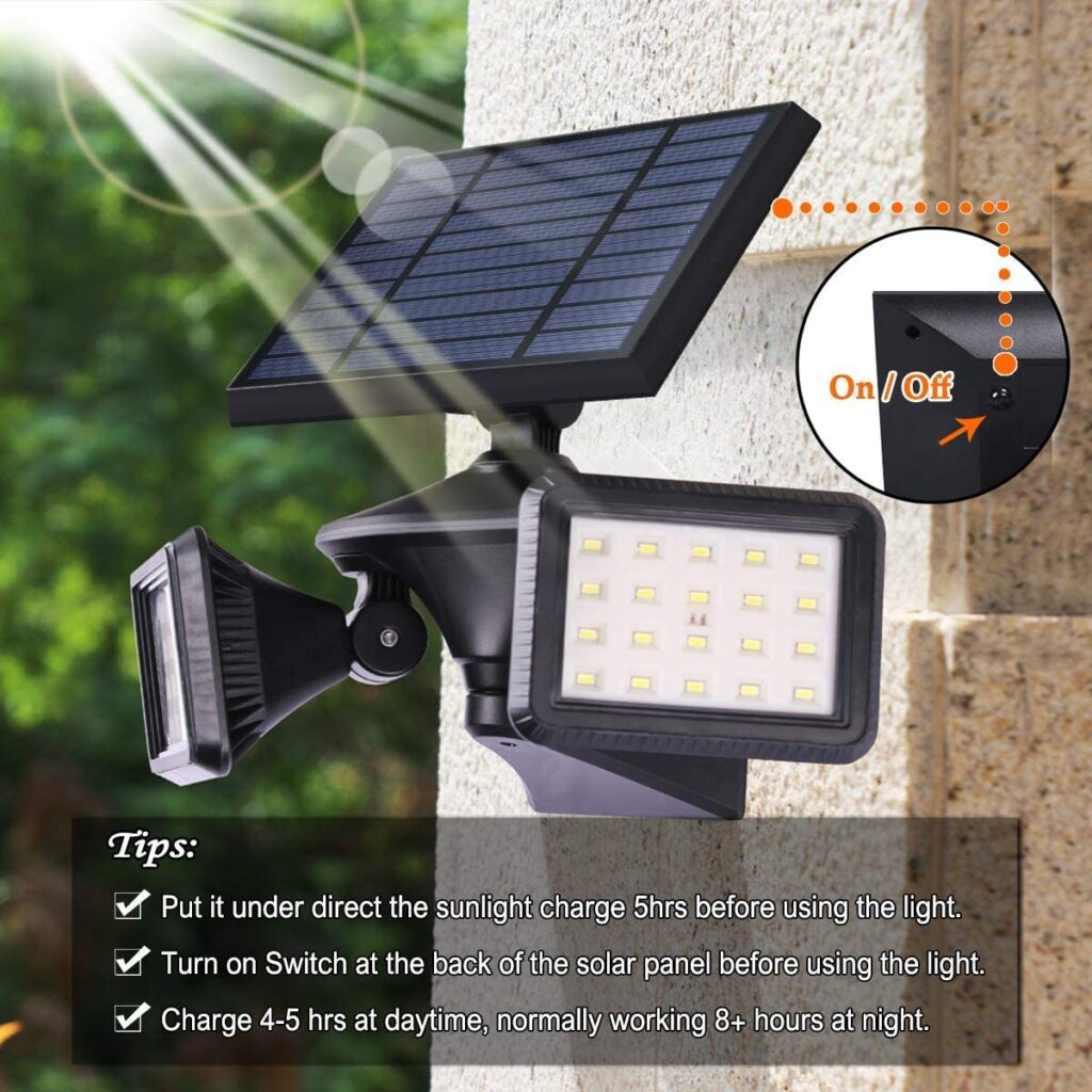 
 EGreat Outdoor Solar Motion Sensor Security LED Lights