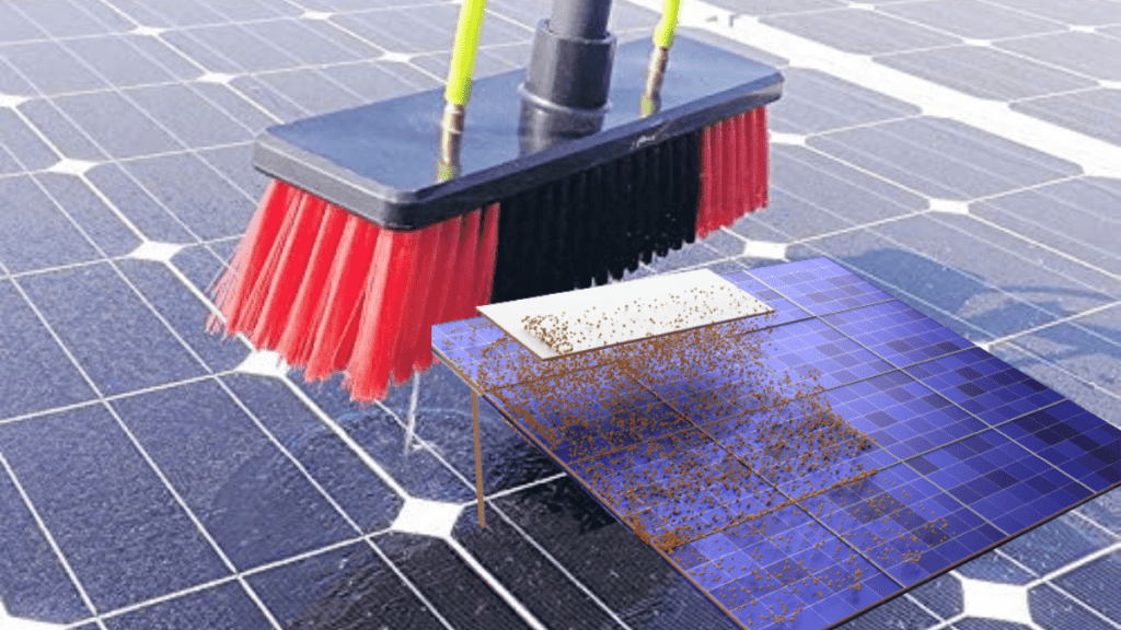 Cleaning solar panels with vinegar