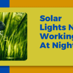 solar lights not working at night