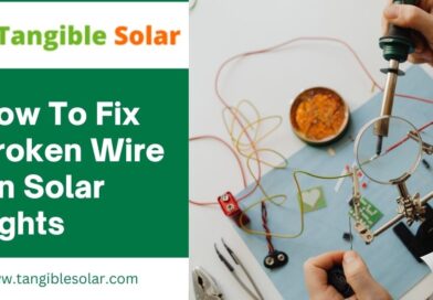 how to fix broken wire on solar lights