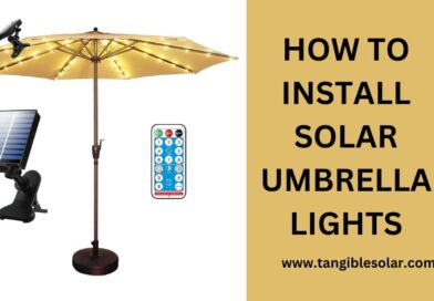 How to Install Solar Umbrella Lights