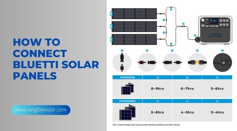How To Connect Bluetti Solar Panels