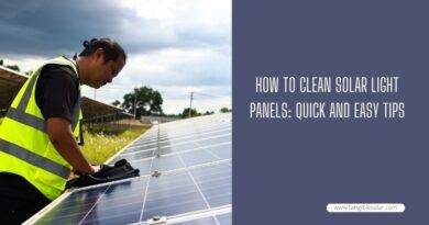 How to Clean Solar Light Panels