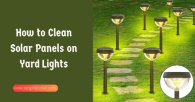 How to Clean Solar Panels on Yard Lights