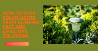 How to Stop Solar Lights from Blinking