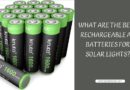 What are the best rechargeable AA batteries for solar lights