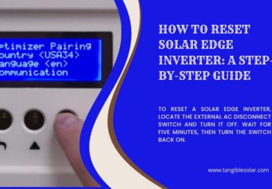 How to Reset Solar Edge Inverter